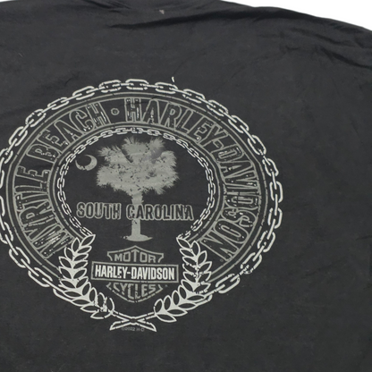 Playera Harley Davidson Calavera South Carolina 2xl Negro