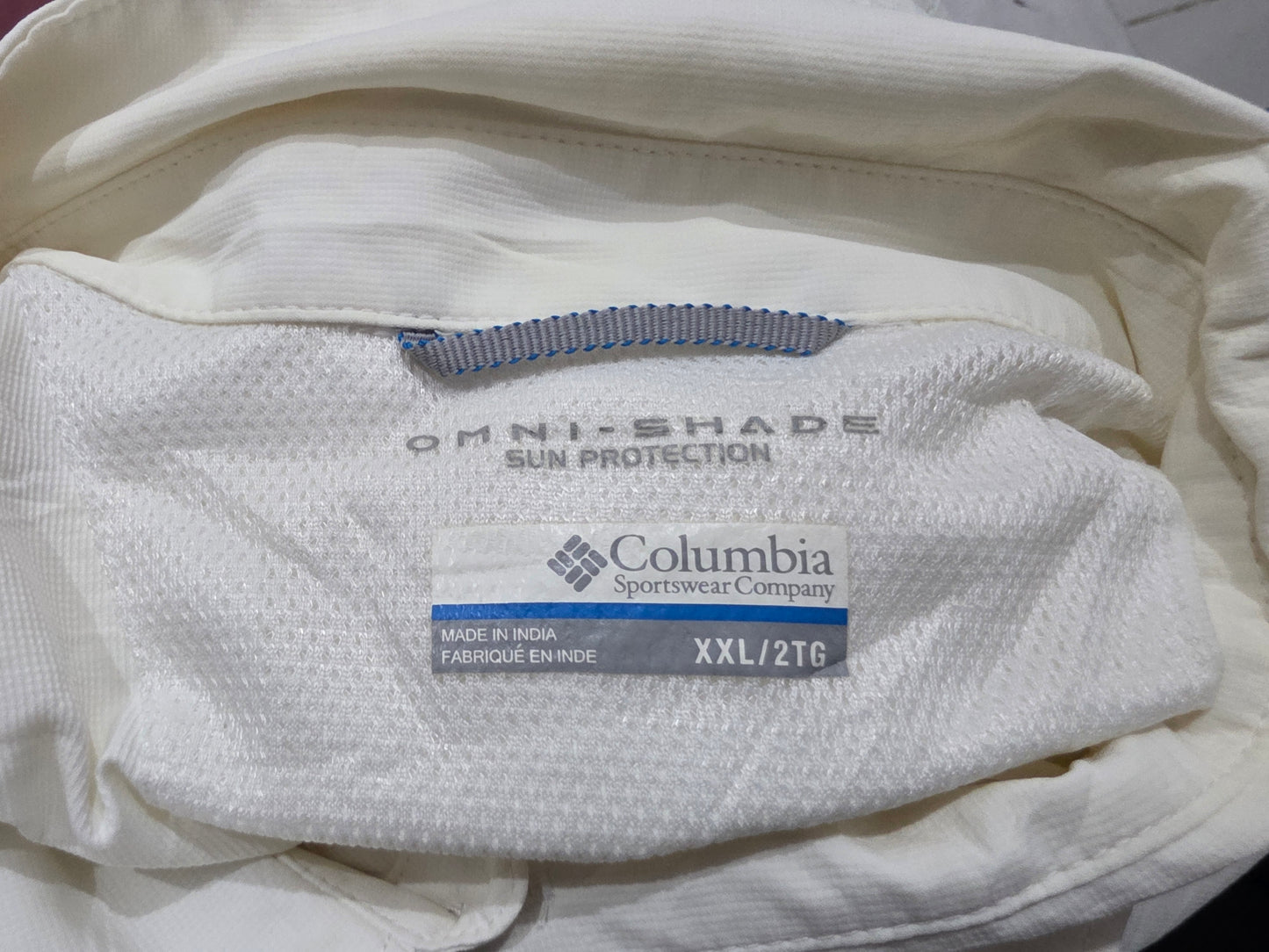 Camisa Columbia 2xl Blanca