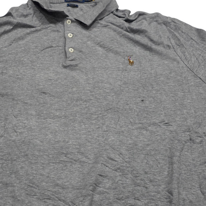 Playera Polo Ralph Lauren 2xl Gris Pony Colores