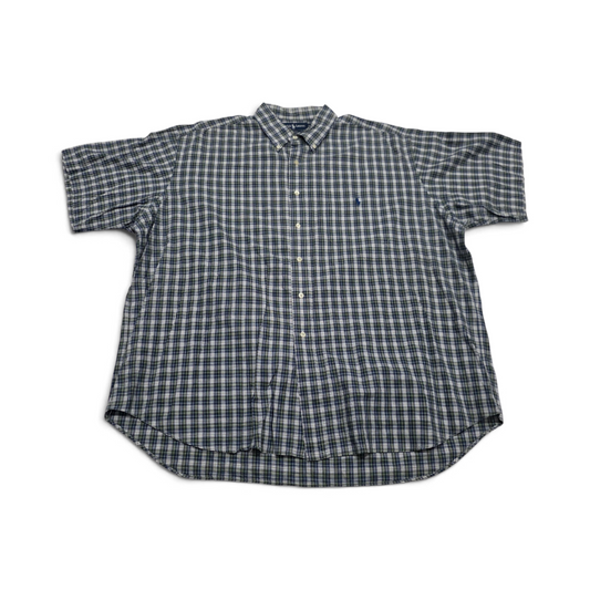 Camisa Ralph Lauren Blake 2xl Cuadro Verde Y Azul