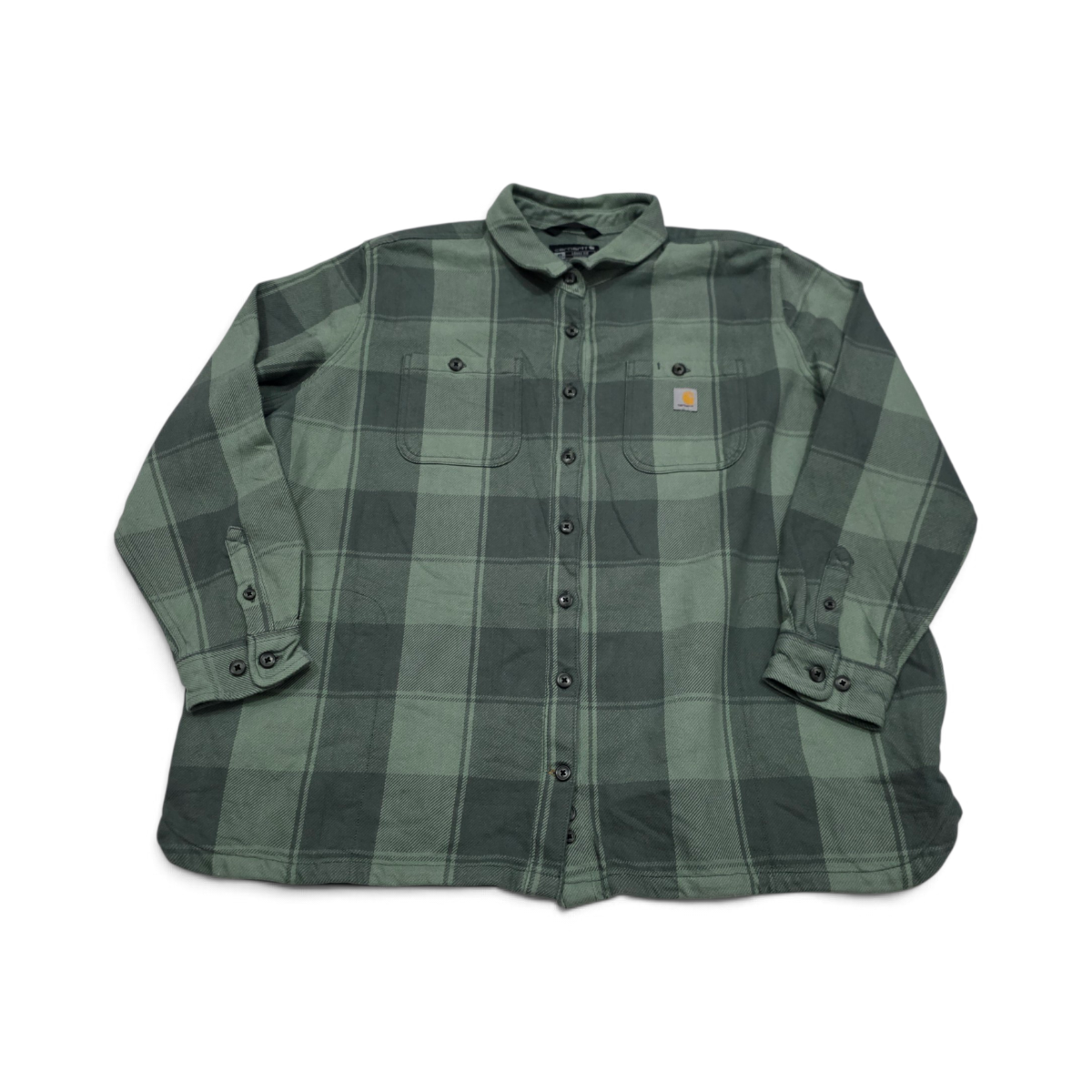 Camisa Franela De Mujer Carhartt 2xl Cuadro Verde