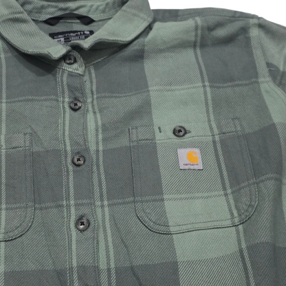 Camisa Franela De Mujer Carhartt 2xl Cuadro Verde