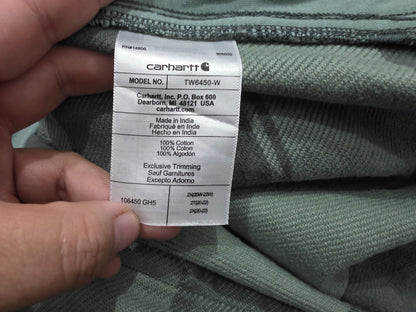 Camisa Franela De Mujer Carhartt 2xl Cuadro Verde