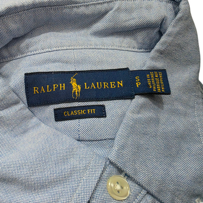 Camisa Ralph Lauren Chico S Azul Claro Pony Colores