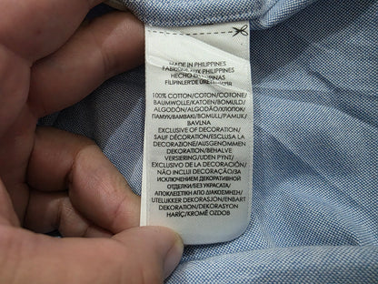 Camisa Ralph Lauren Chico S Azul Claro Pony Colores