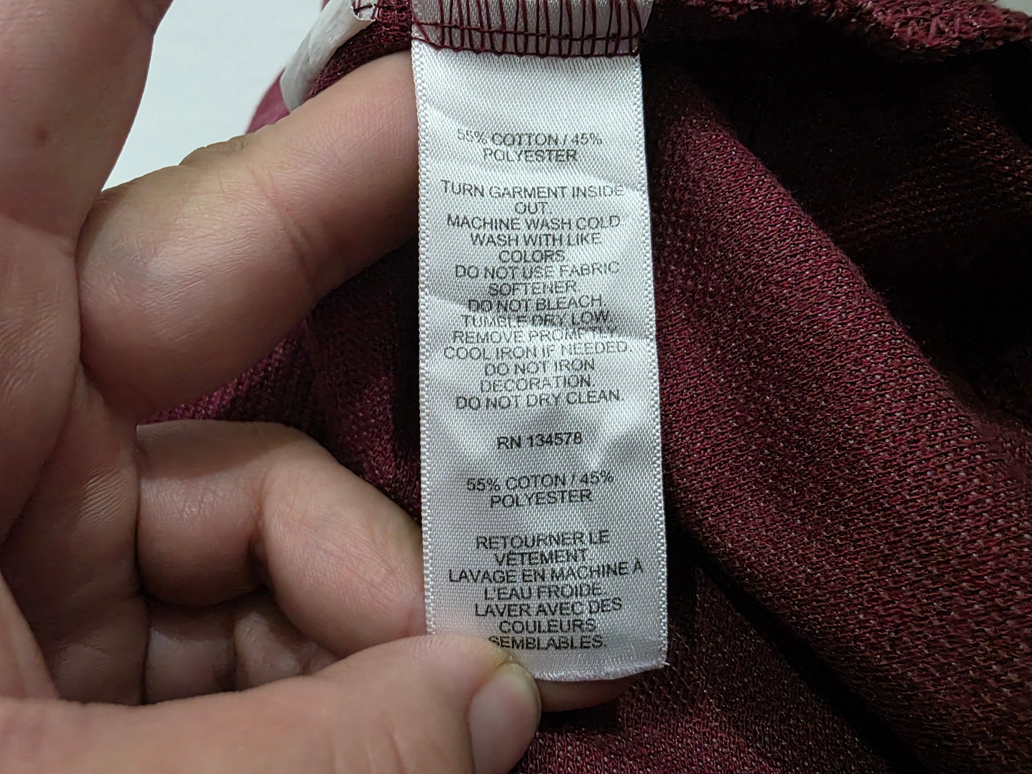 Sudadera Vineyard Vines Mediana M Vino