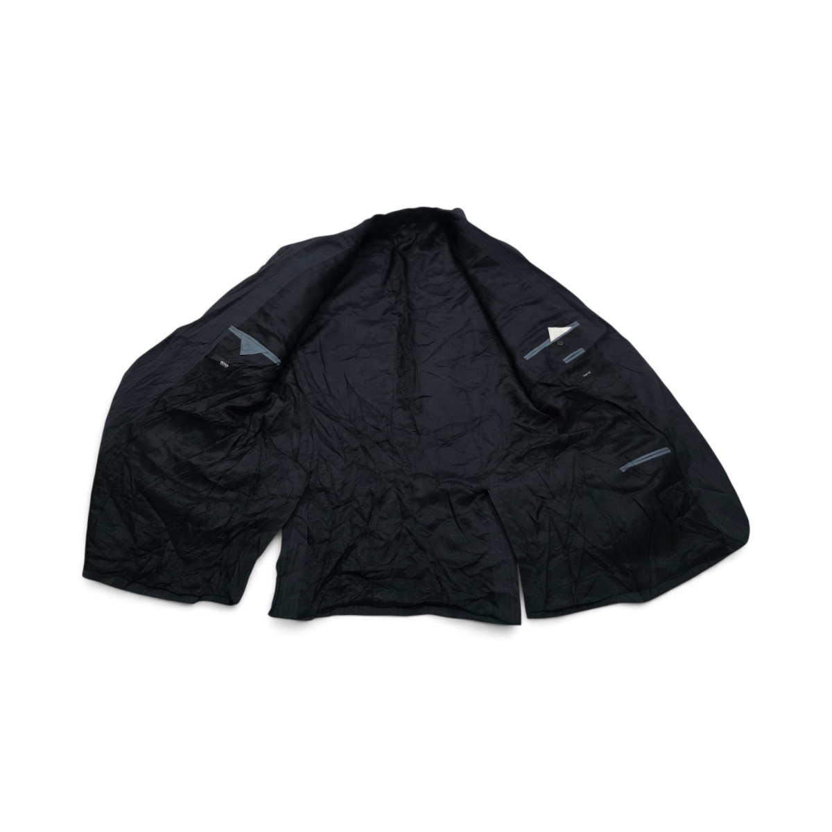 Saco Hugo Boss 42r Gris Oscuro Lineas