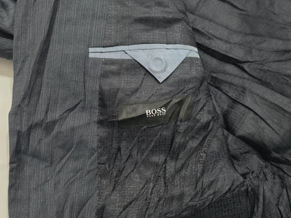 Saco Hugo Boss 42r Gris Oscuro Lineas