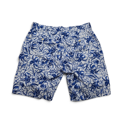 Bermuda Ralph Lauren Talla 34 Azul Figuras