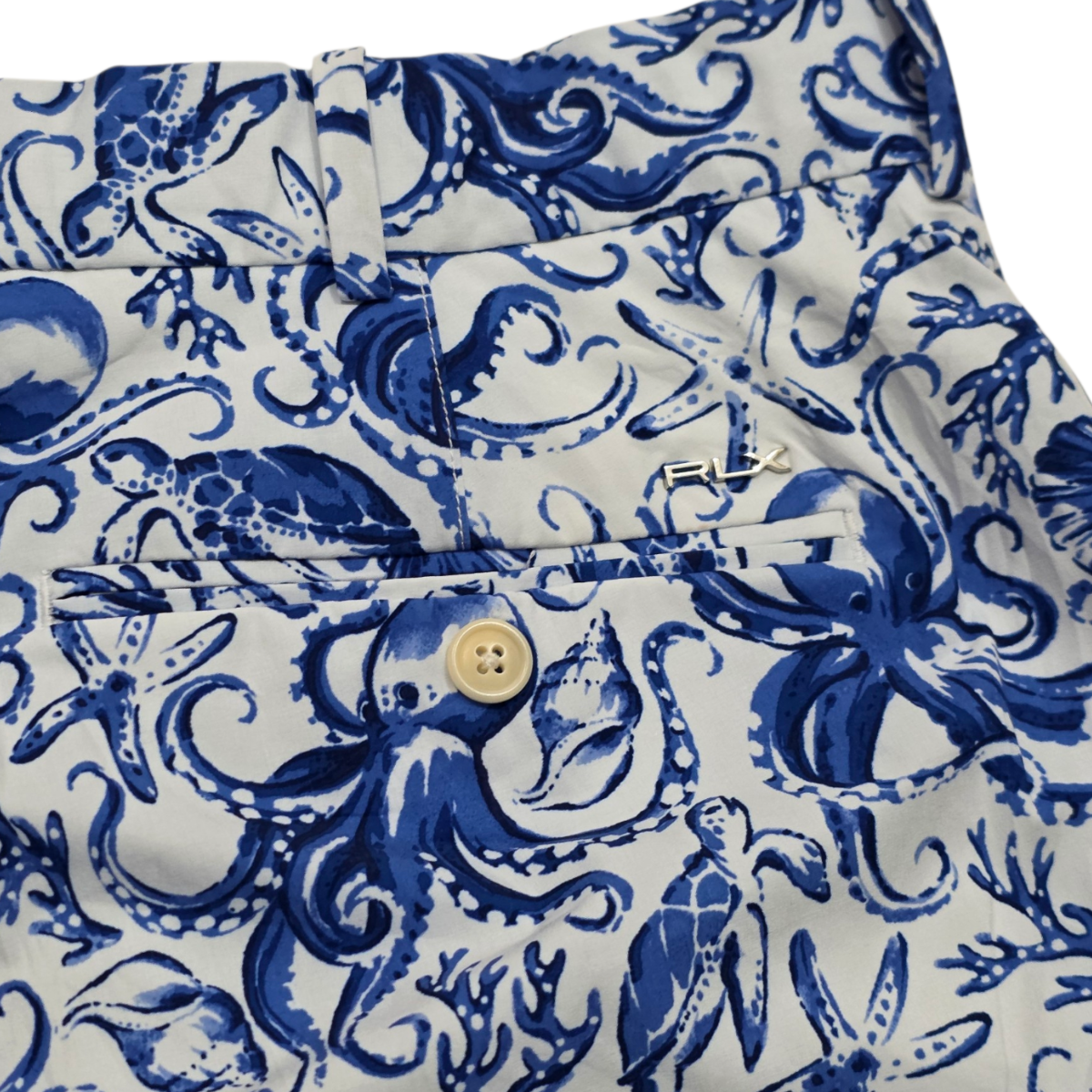 Bermuda Ralph Lauren Talla 34 Azul Figuras