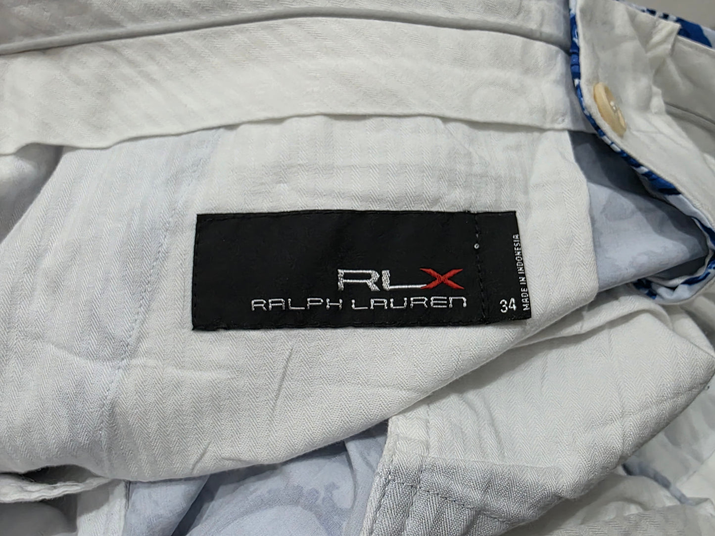 Bermuda Ralph Lauren Talla 34 Azul Figuras