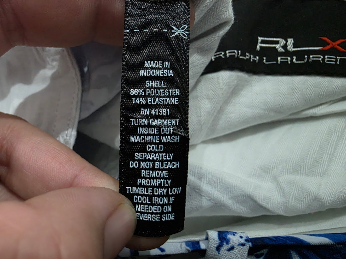 Bermuda Ralph Lauren Talla 34 Azul Figuras