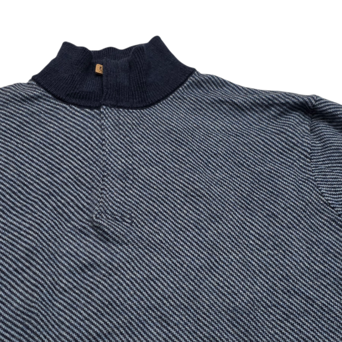 Sueter Vineyard Vines Grande L Azul Cierre Corto Lana Merino