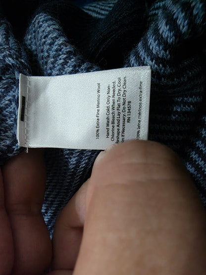 Sueter Vineyard Vines Grande L Azul Cierre Corto Lana Merino