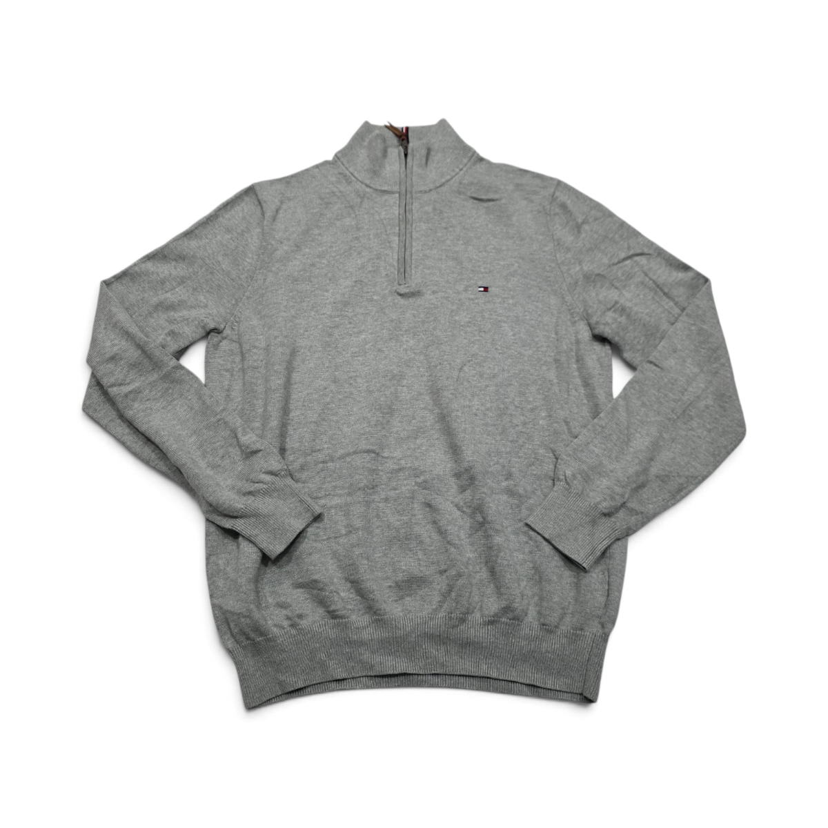 Sueter Tommy Hilfiger Grande L Gris Ciere Corto