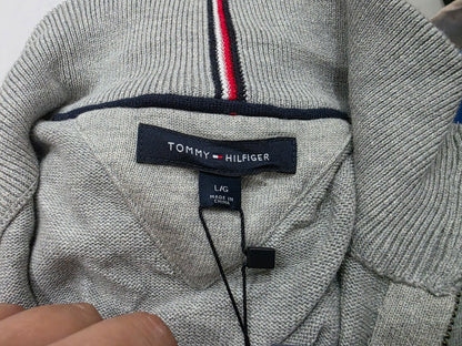 Sueter Tommy Hilfiger Grande L Gris Ciere Corto