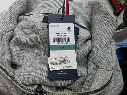Sueter Tommy Hilfiger Grande L Gris Ciere Corto
