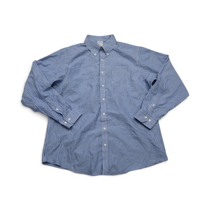 Camisa Brooks Brothers Xgrande Xl Azul Claro Lineas