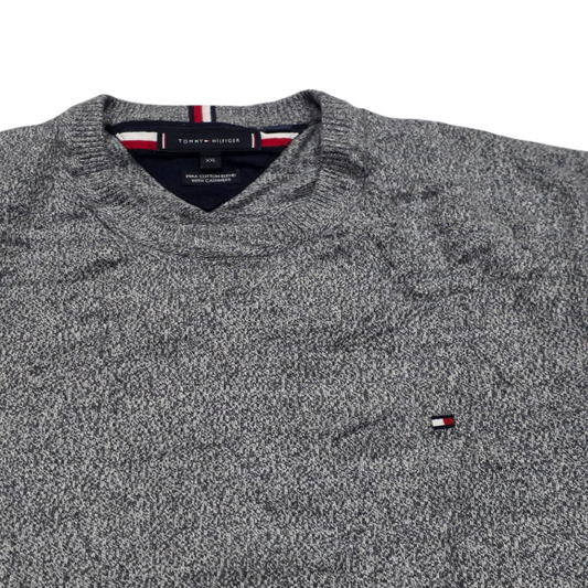Sueter Tommy Hilfiger 2xl Gris Con Cashmere