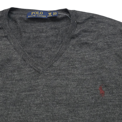 Sueter Ralph Lauren 2xbig Gris Delgado