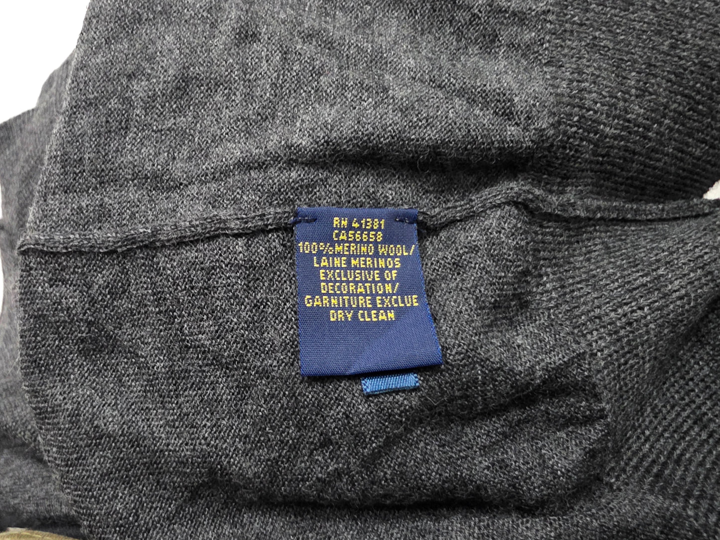 Sueter Ralph Lauren 2xbig Gris Delgado