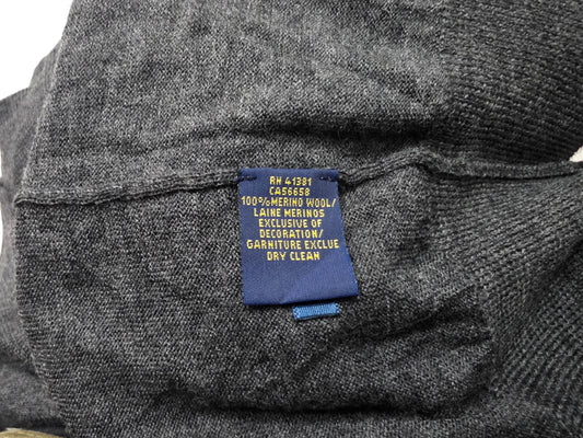 Sueter Ralph Lauren 2xbig Gris Delgado