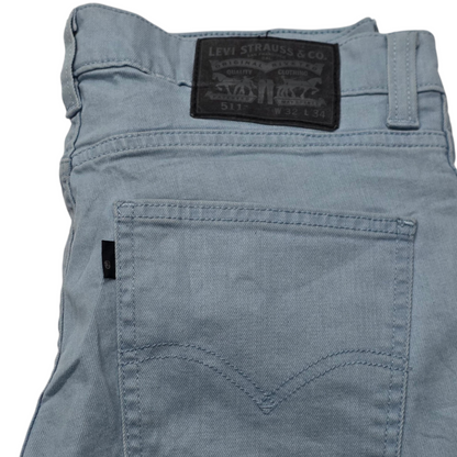 Pantalon Slim Fit Levis 511 32x34 Azul Claro