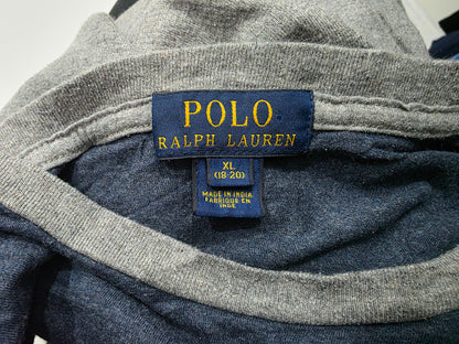 Playera Ralph Lauren Adolescente Xl 18-20 Gris