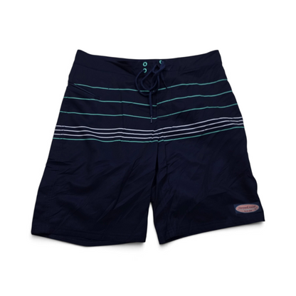 Bermuda Vineyard Vines Talla 30 Azul Lineas Verde
