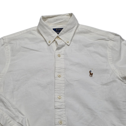 Camisa Slimfit Ralph Lauren Chico S Blanco Pony Colores