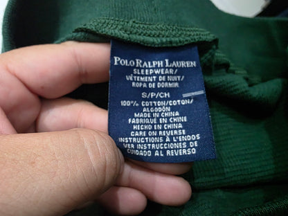 Short Ralph Lauren Chico S Verde Pony Naranja