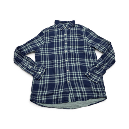 Camisa Vineyard Vines Mediana M Cuadro Azul Y Verde Franela