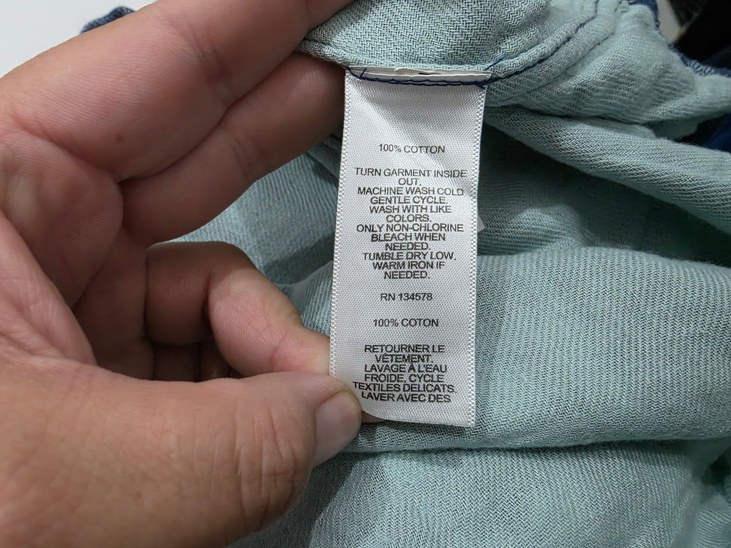 Camisa Vineyard Vines Mediana M Cuadro Azul Y Verde Franela