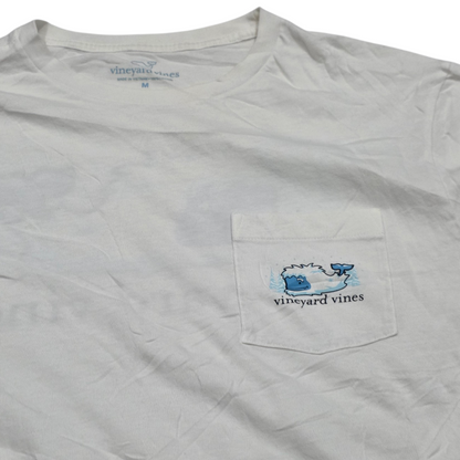 Playera Manga Larga Vineyard Vines Mediana M Blanca Yeti