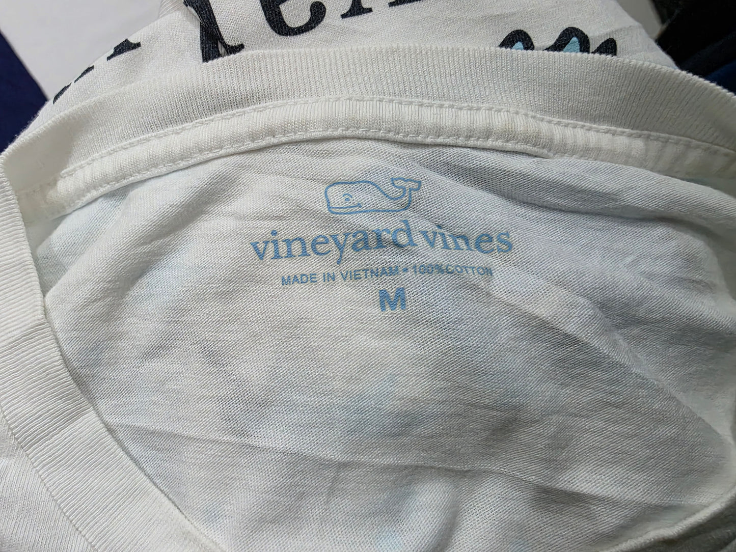 Playera Manga Larga Vineyard Vines Mediana M Blanca Yeti
