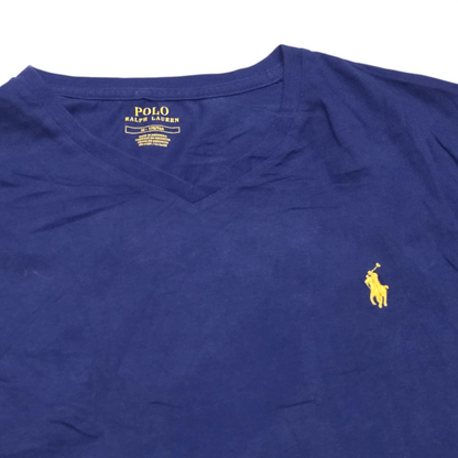 Playera Ralph Lauren Mediana M Azul Pony Amarillo