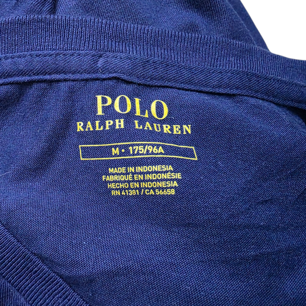 Playera Ralph Lauren Mediana M Azul Pony Amarillo