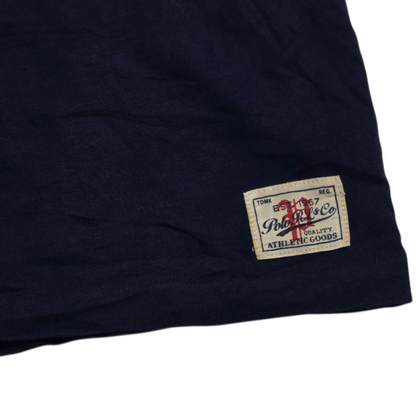Playera Ralph Lauren Mediana M Azul Letras Bordadas