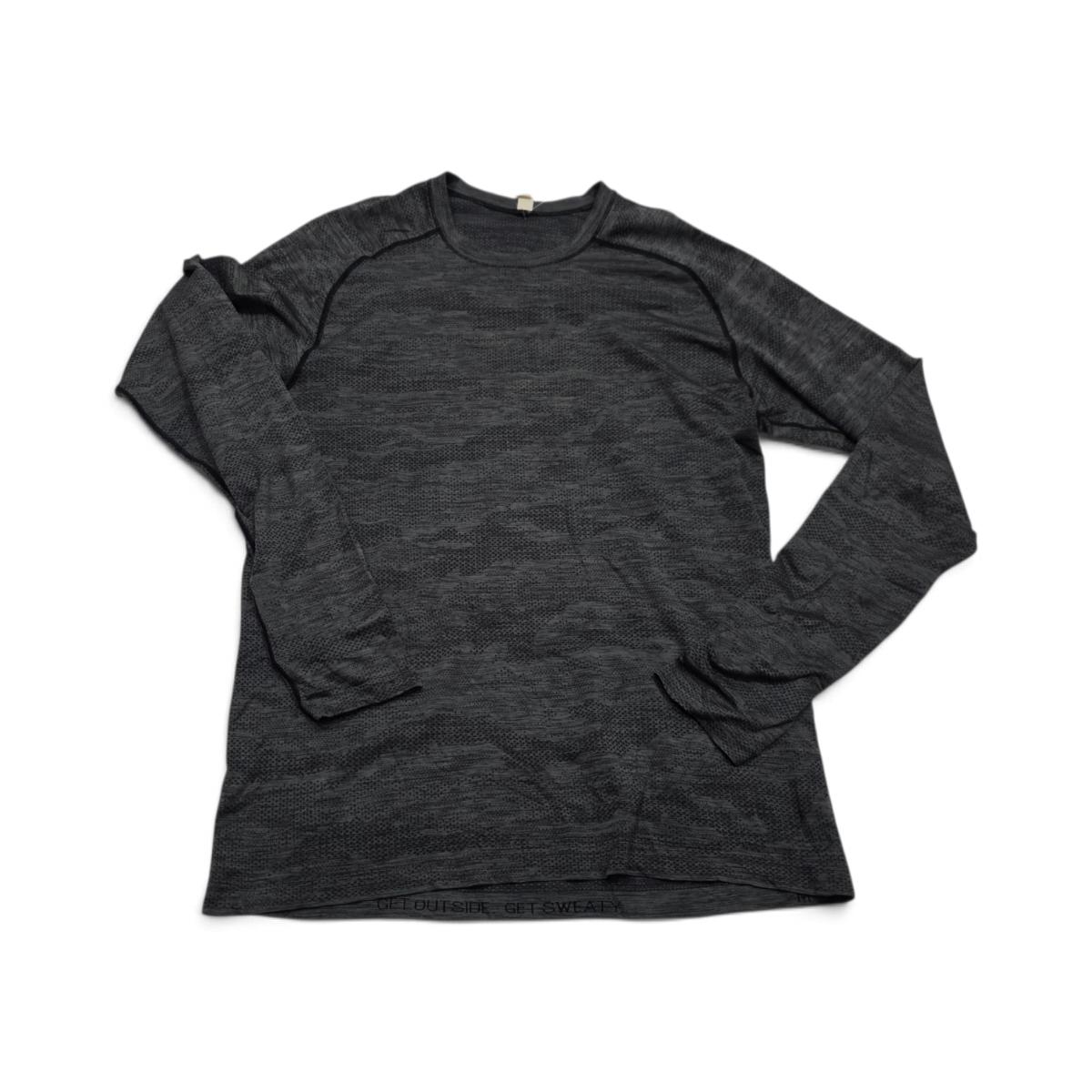 Playera Lululemon Mediana M Gris Manga Larga