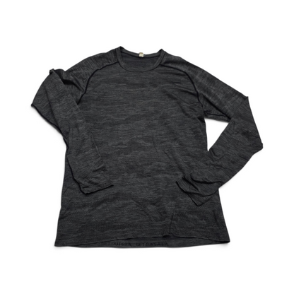 Playera Lululemon Mediana M Gris Manga Larga