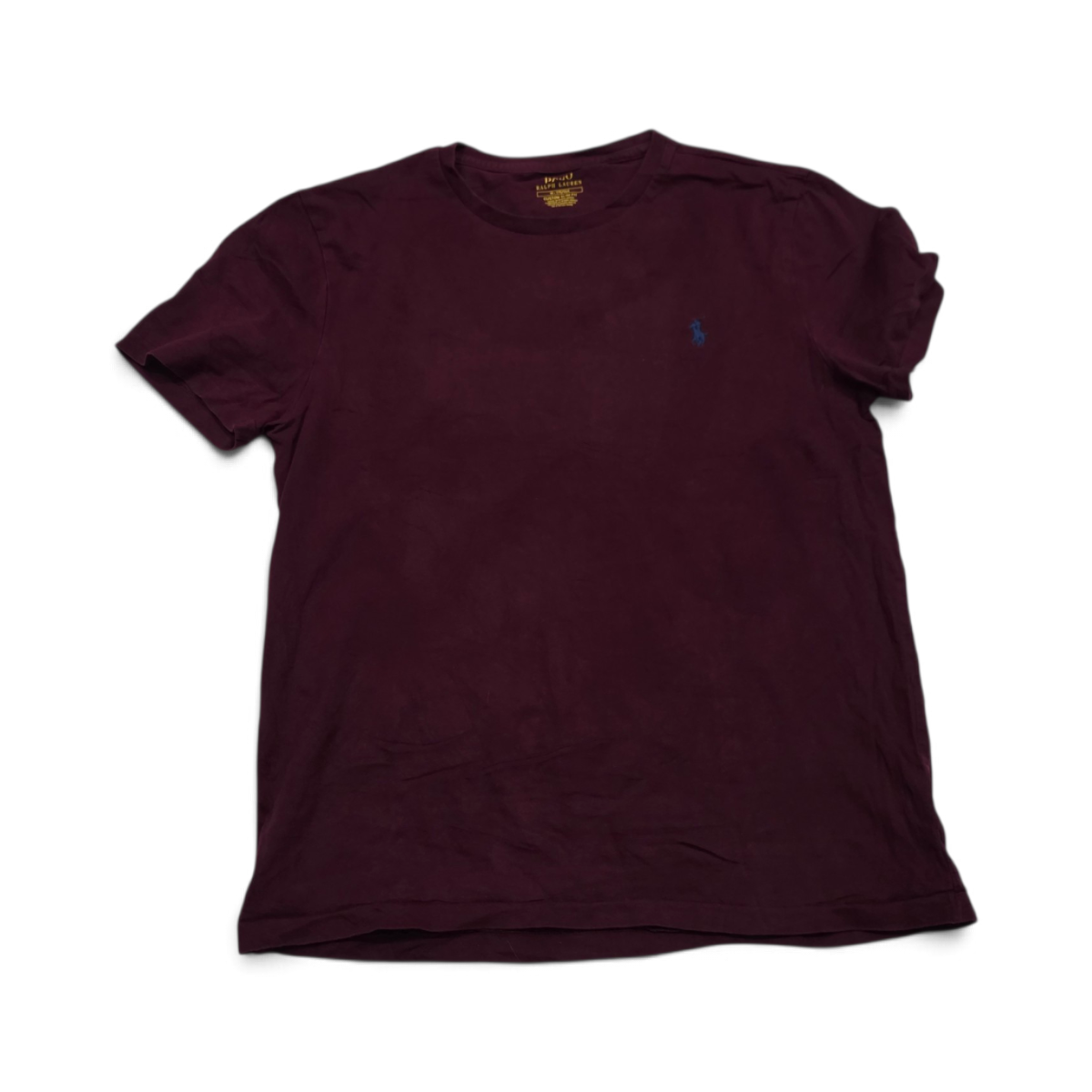 Playera Ralph Lauren Mediana M Vino Pony Azul Customslimfit