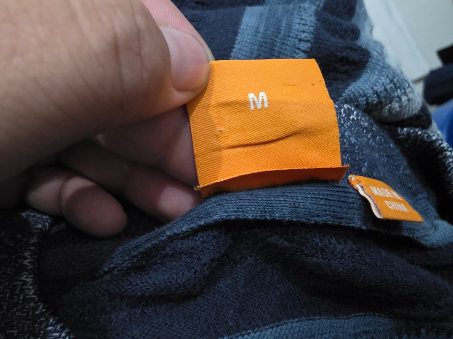 Sueter Hugo Boss Mediano M Azul Lineas
