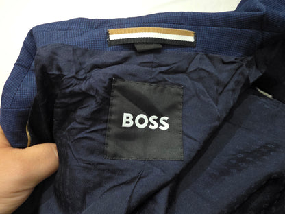 Saco Blazer Hugo Boss 40r Super 110 Stretch Azul