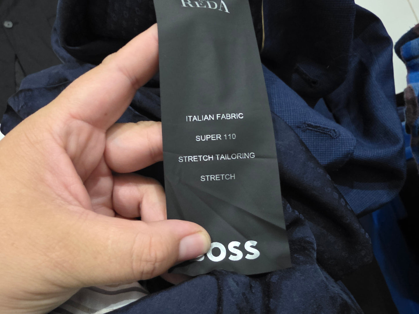 Saco Blazer Hugo Boss 40r Super 110 Stretch Azul