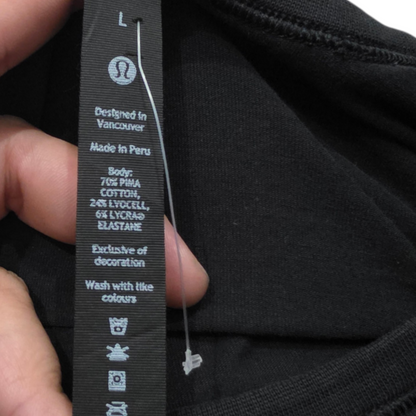 Playera Lululemon Grande L Negro