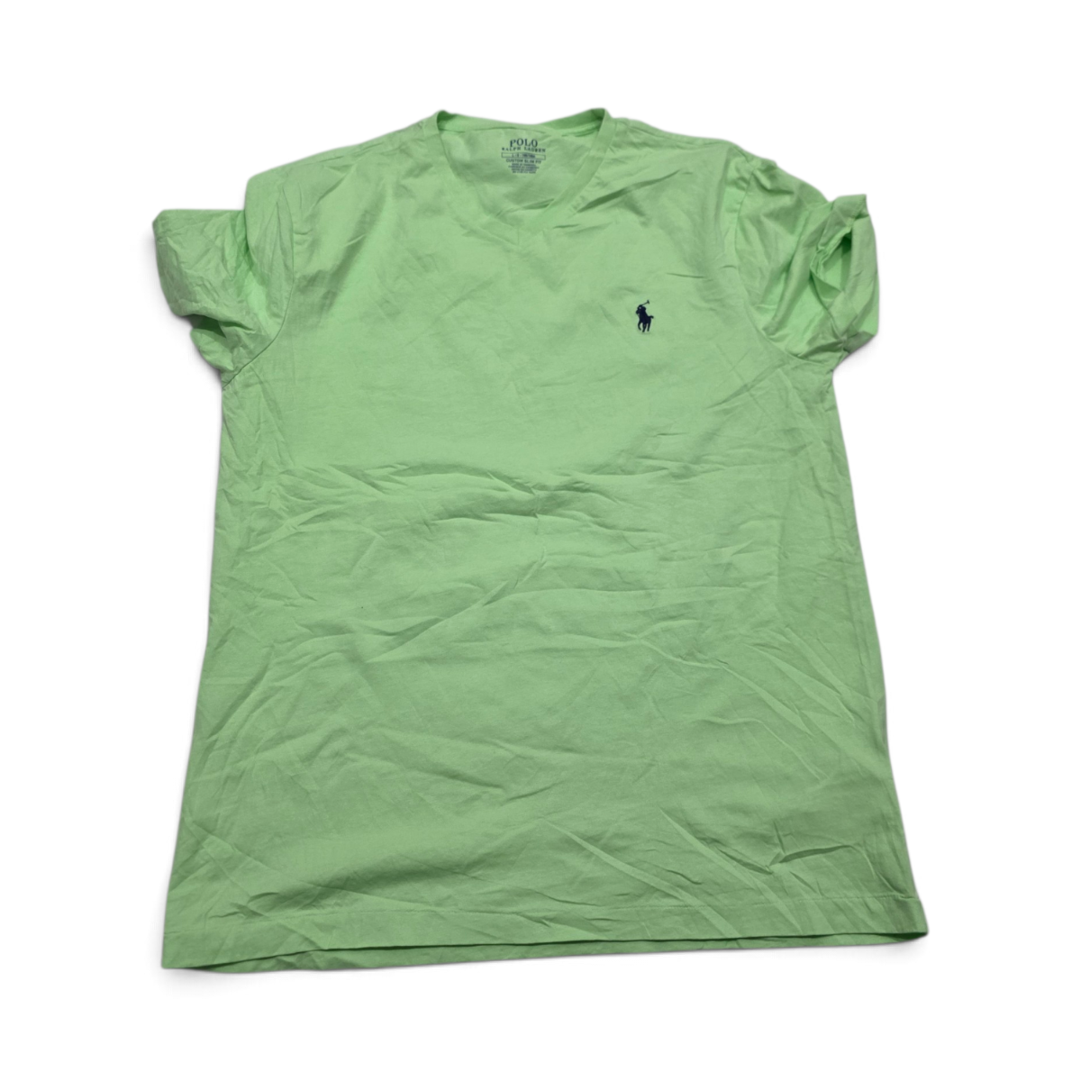 Playera Ralph Lauren Grande L Verde Pony Negro