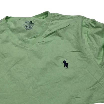Playera Ralph Lauren Grande L Verde Pony Negro