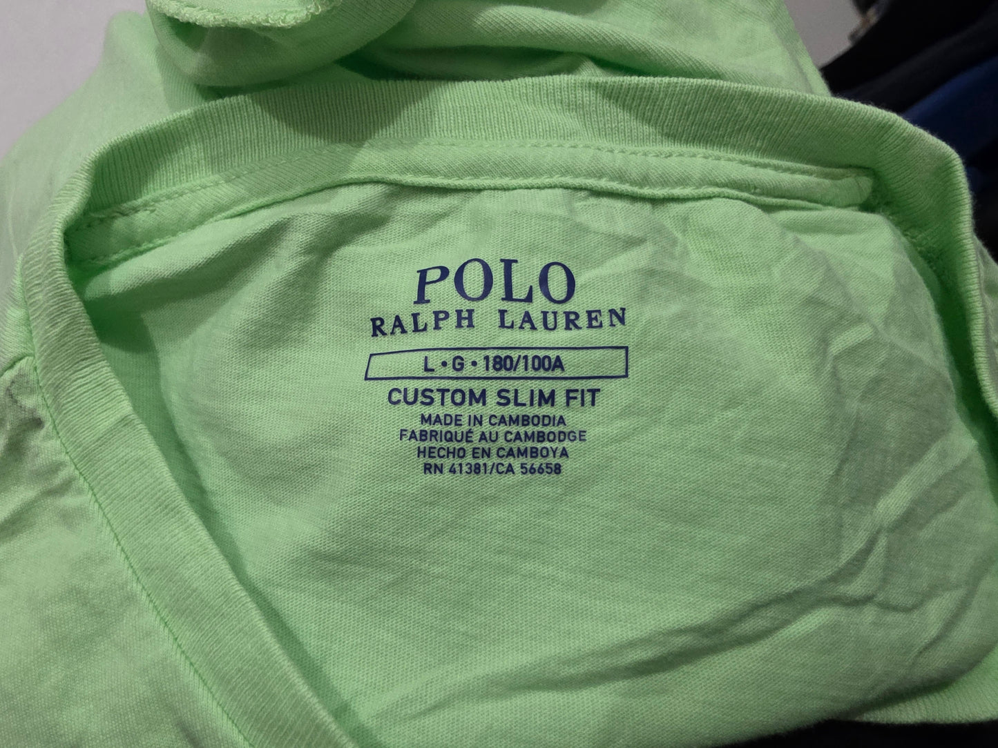 Playera Ralph Lauren Grande L Verde Pony Negro