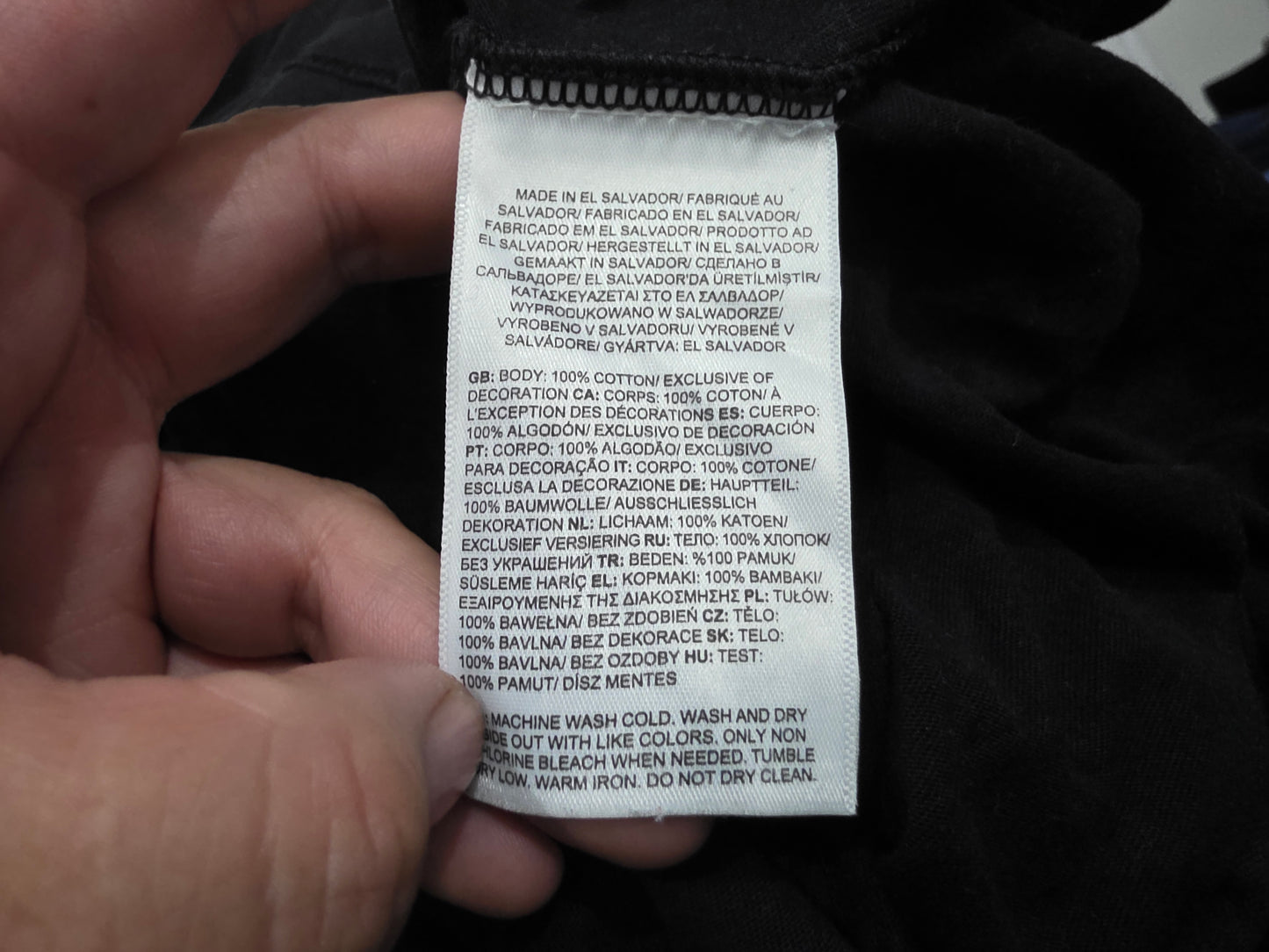 Playera The North Face Grande L Negro Manga Larga