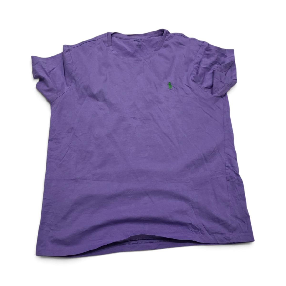 Playera Ralph Lauren Grande L Morado Pony Verde